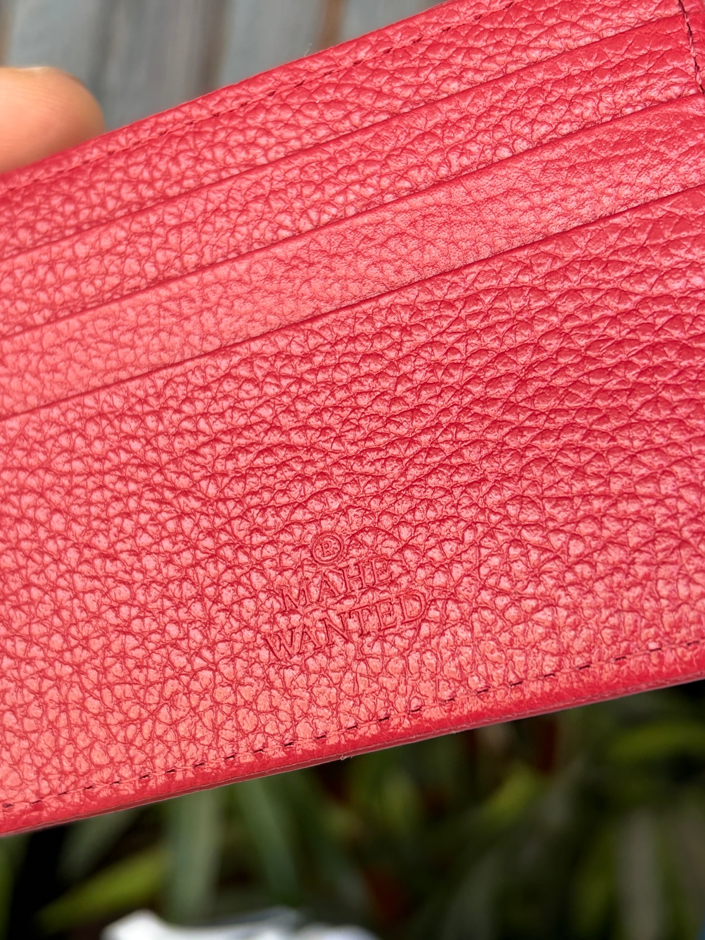 Carteira Mahe Red couro