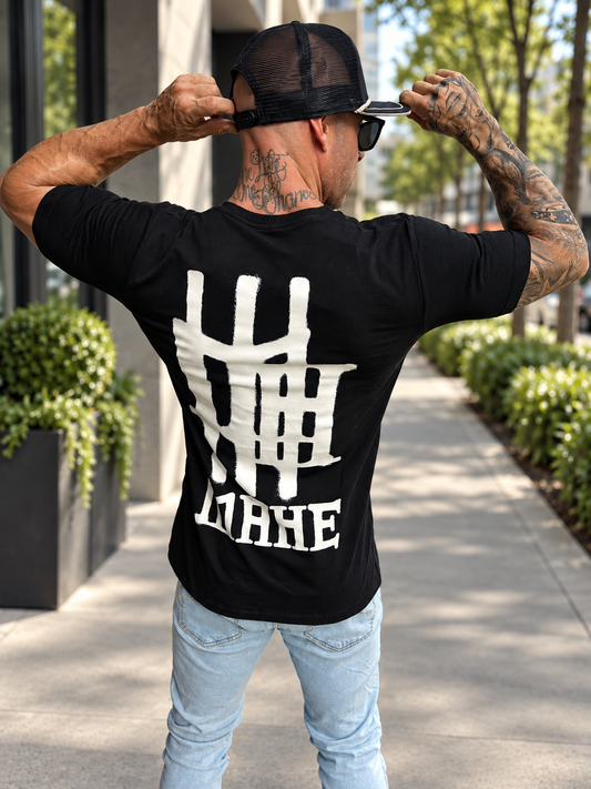 Camiseta Mahe Spray Black Slim