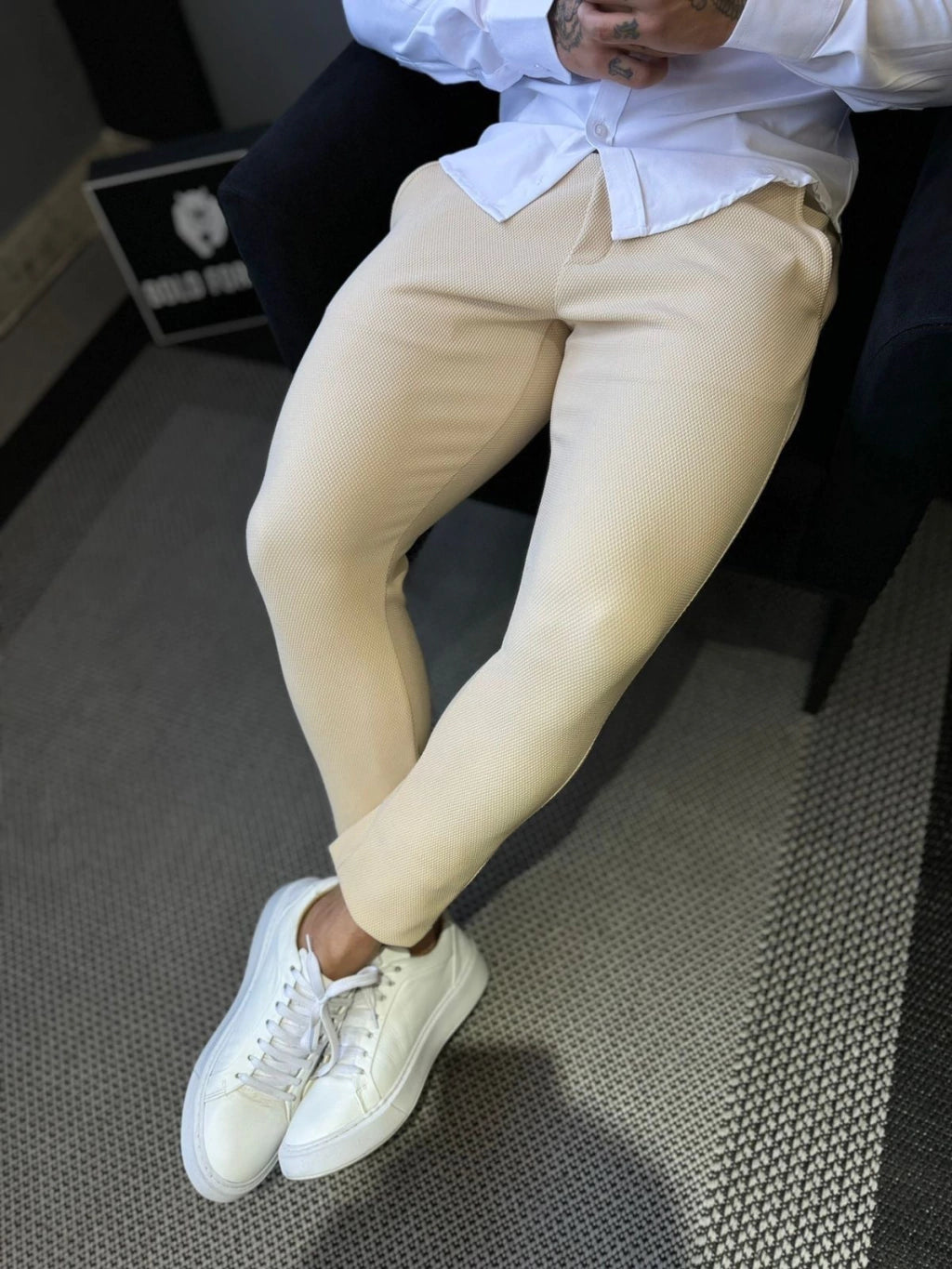 Calça Alfaiataria Premium Bege