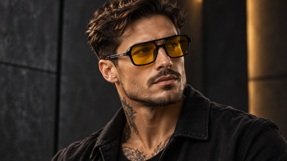 Óculos Vincit Black Lentes Âmbar