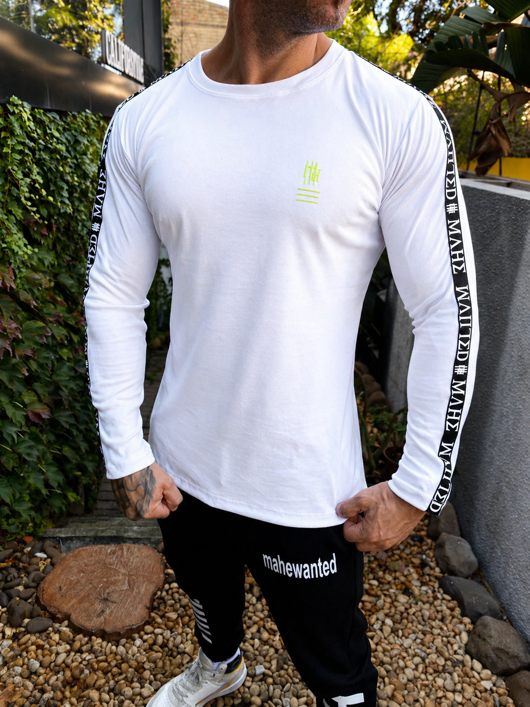 Camiseta Mahe Manga Longa Mônaco White