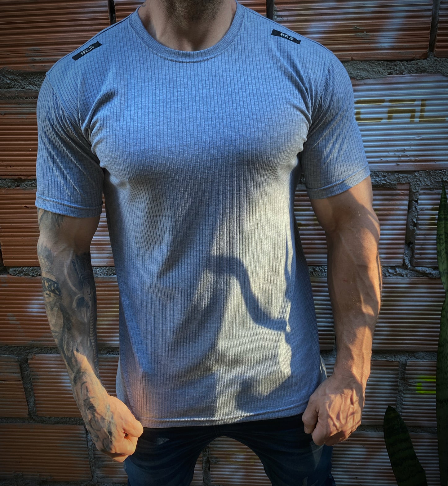 Camiseta Canelada Grey