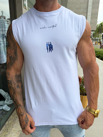 Regata Mahe Stars White Blue Machão