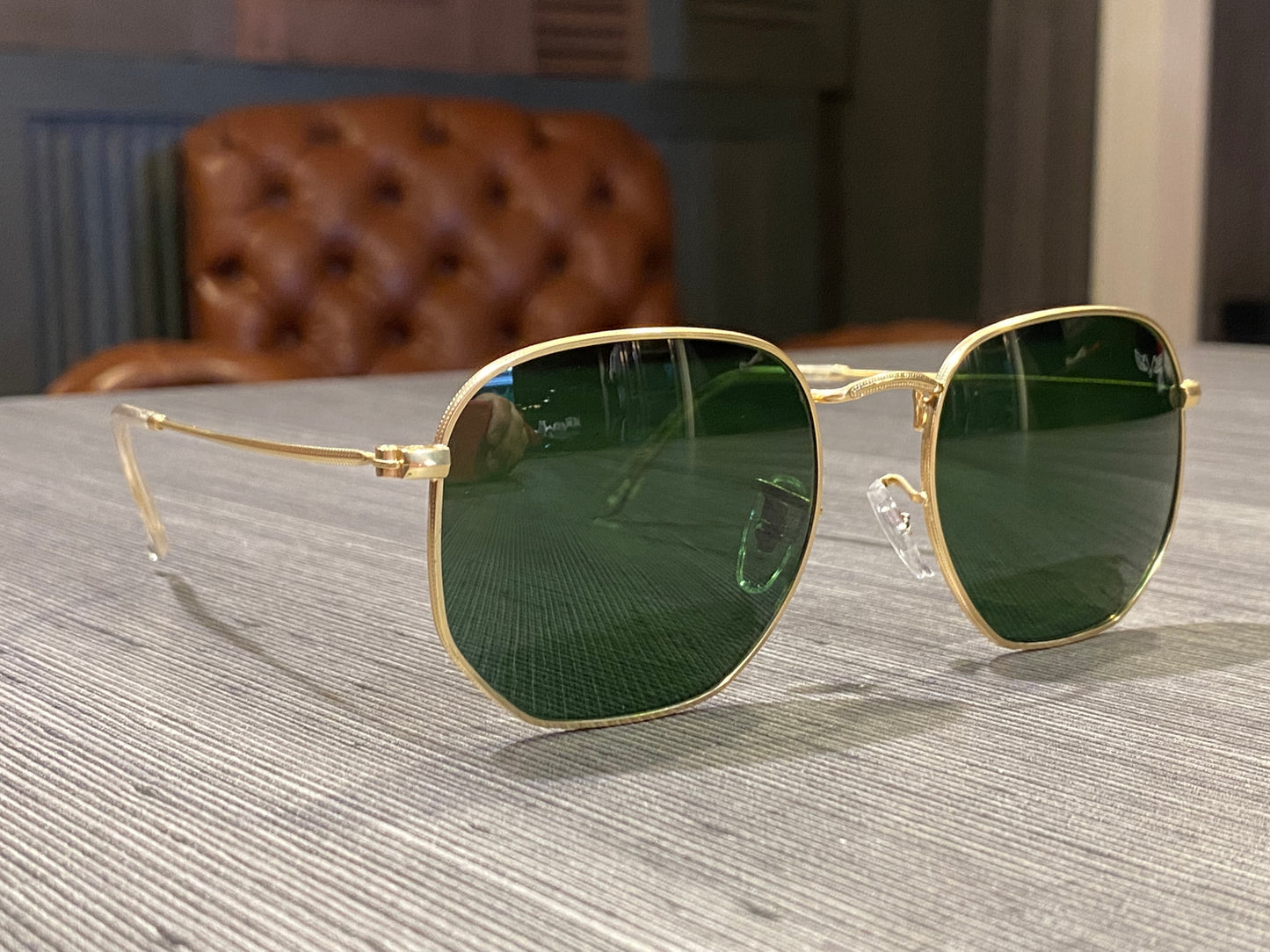 Óculos de Sol Gold Green