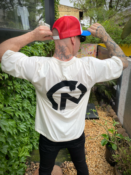 Camiseta Oversized Cosa Nostra Off white
