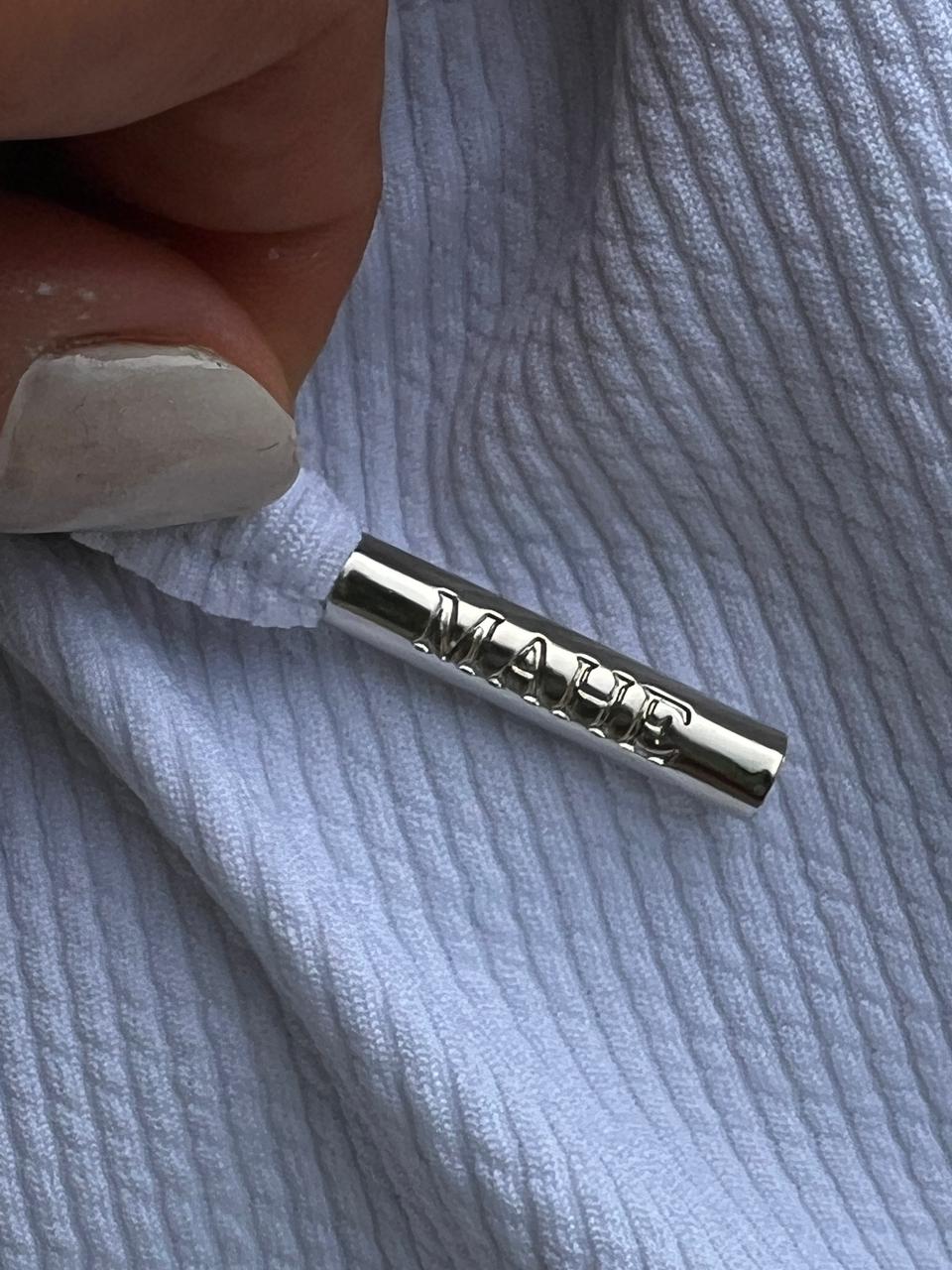 Calça Mahe Skinny Branca Canelada