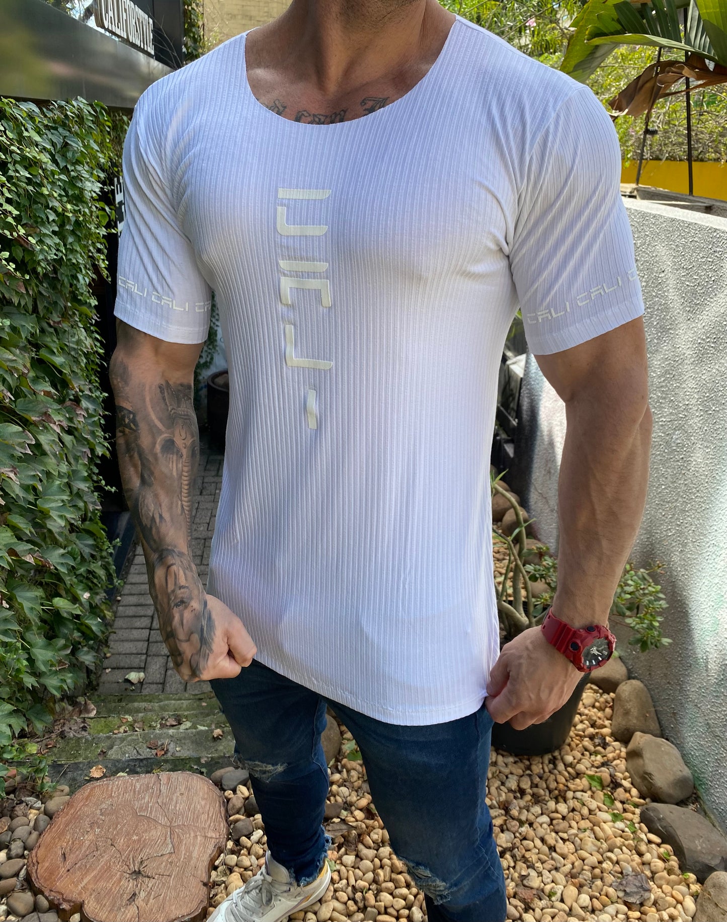 Camiseta Cali Canelada All White