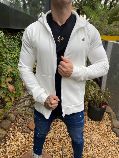Jaqueta Neoprene Branca