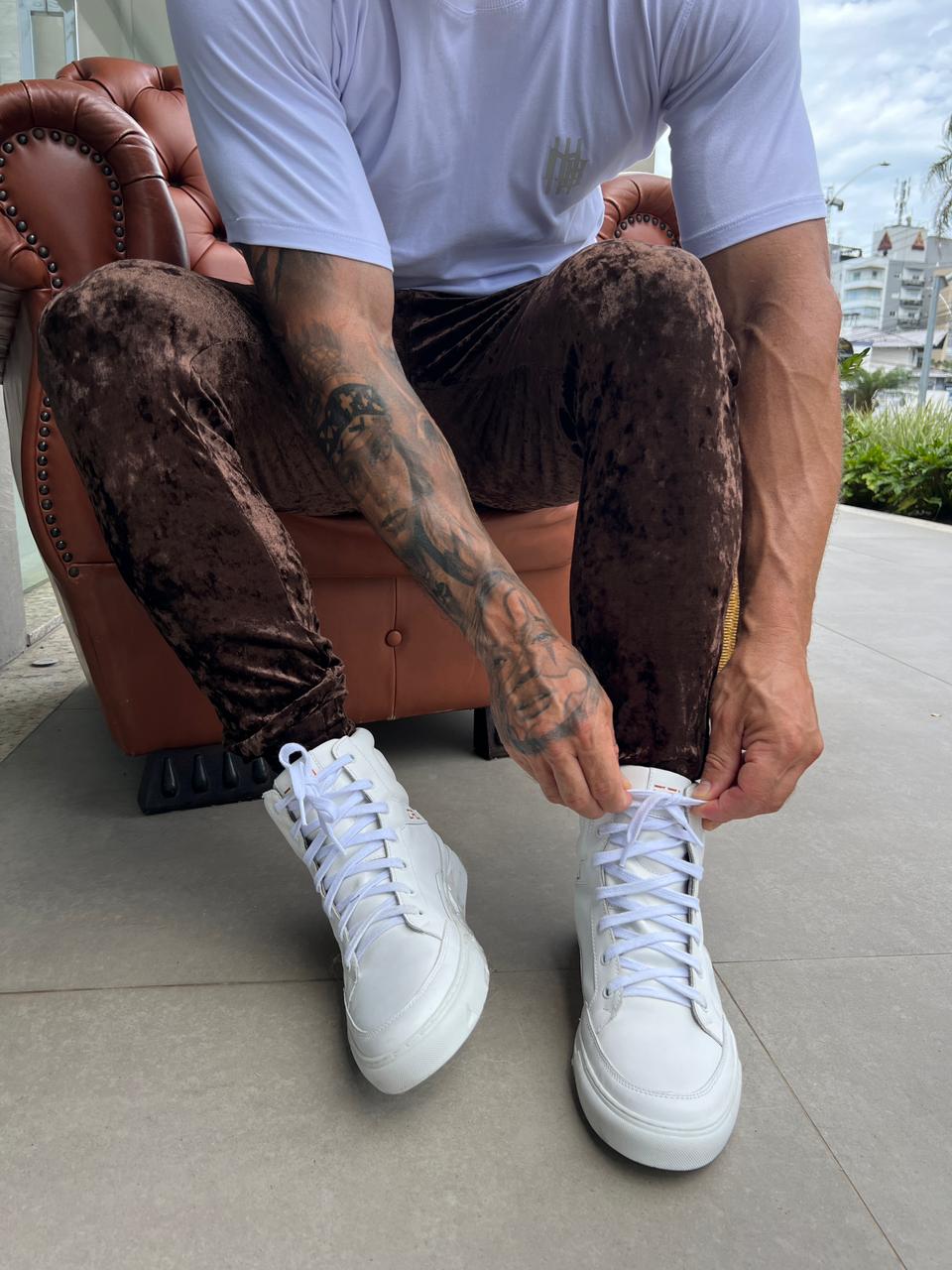 Calça Mahe Skinny Holográfic Brow