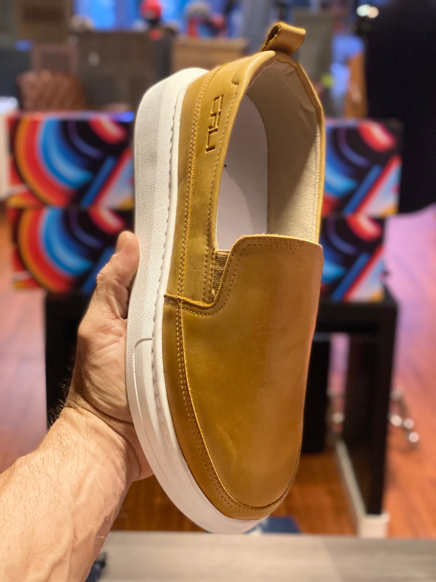 Tênis Cali Caramelo sem cadarço