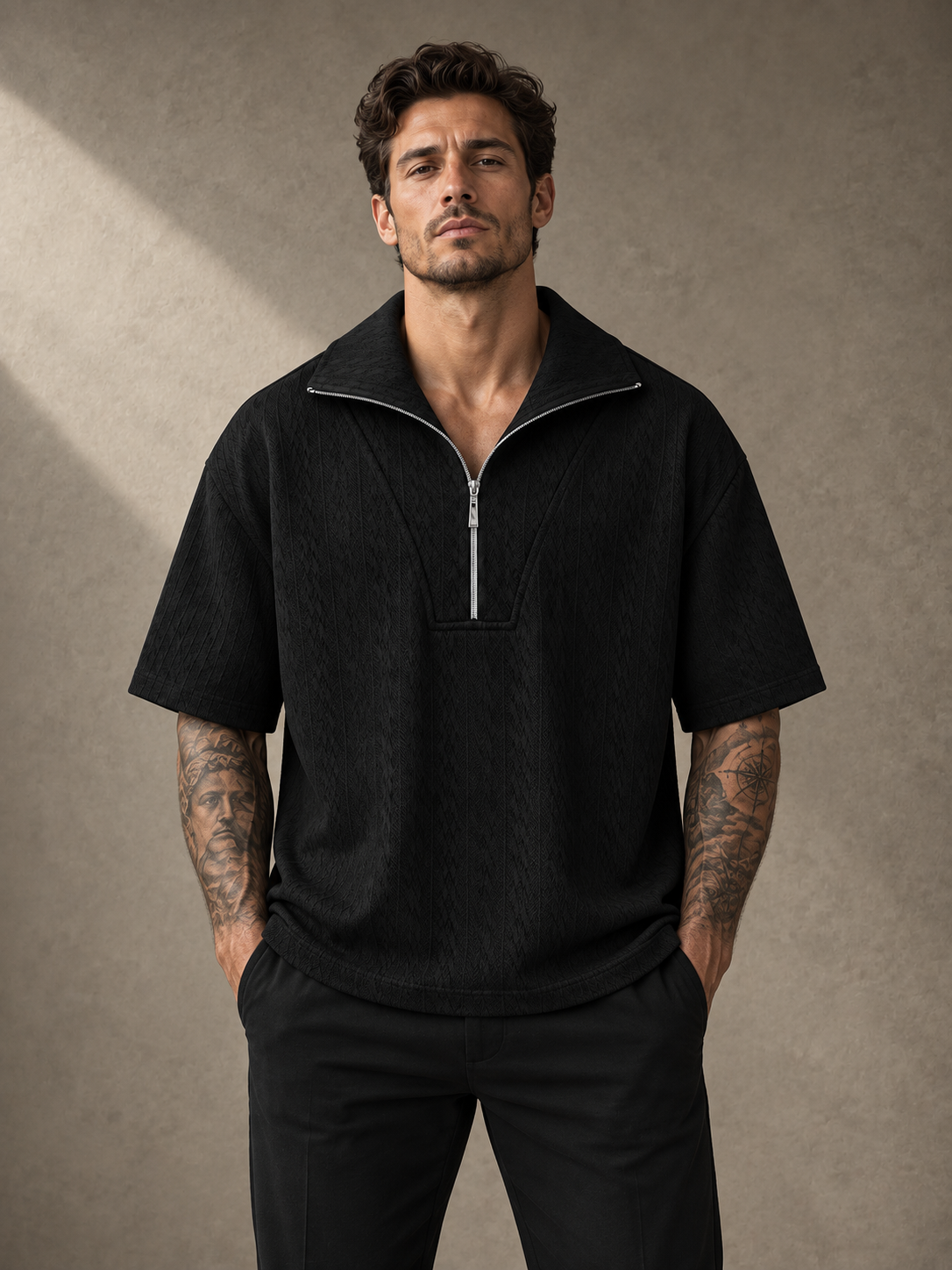 Camiseta Polo Mônaco - Blck