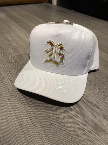 Boné BLCK Branco Tiger Holográfico Dourado