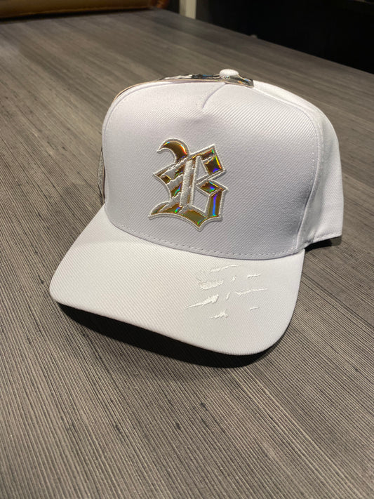 Boné BLCK Branco Tiger Holográfico Dourado