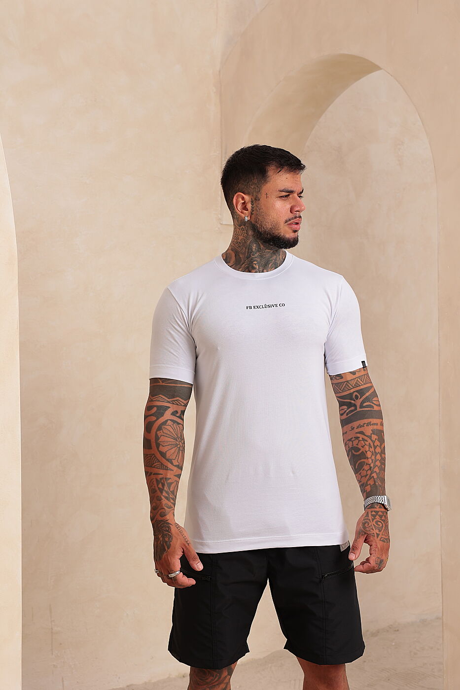 Camiseta Slim Psalm Angel Branca