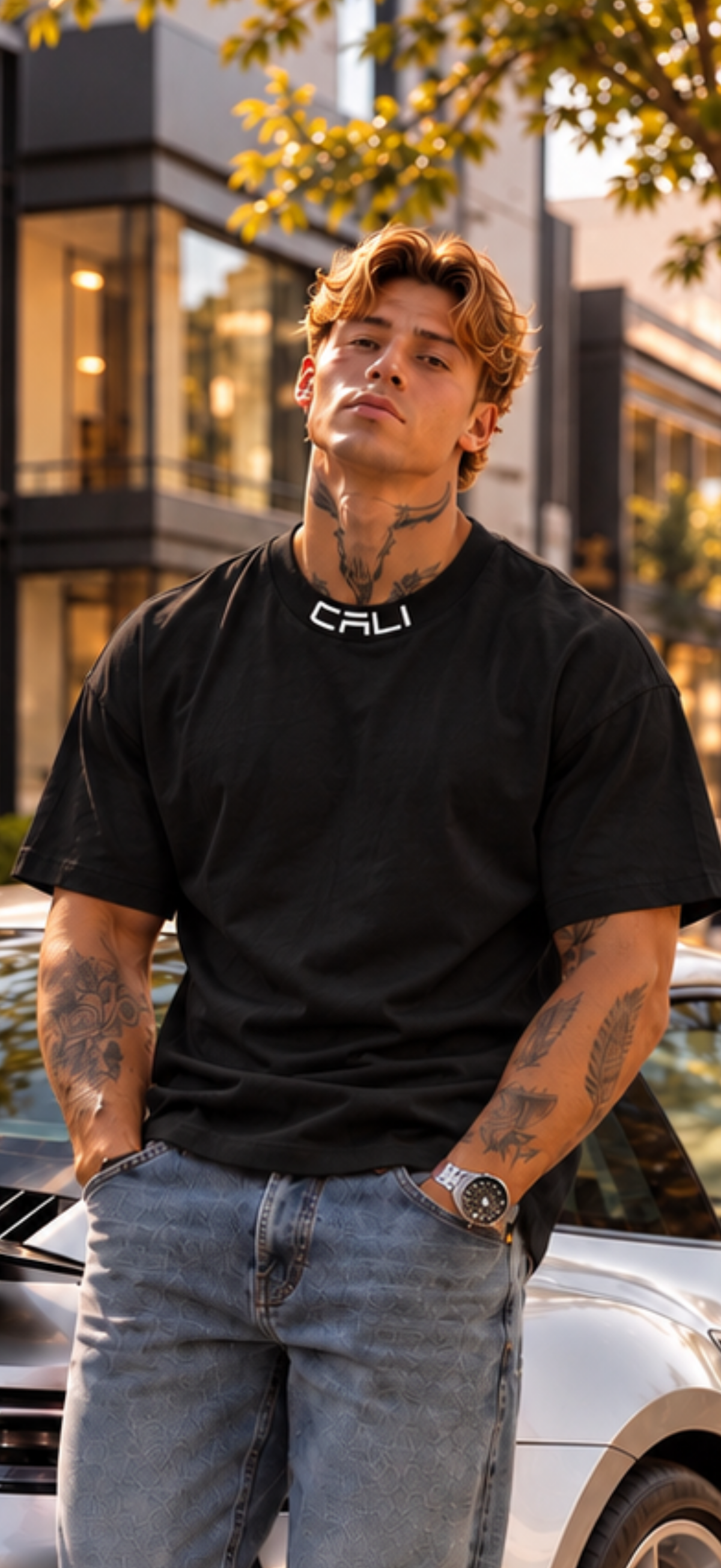 Camiseta Cali Over preta oversized
