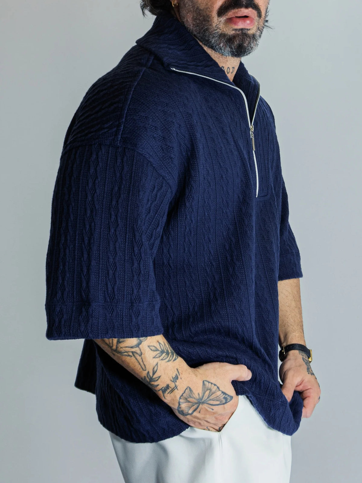 Camiseta Polo Mônaco - Marinho