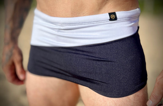 Sunga- Secagem rápida Branca e Preta