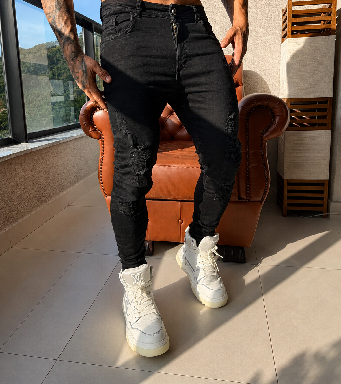 Calça Jeans Black Destroyer