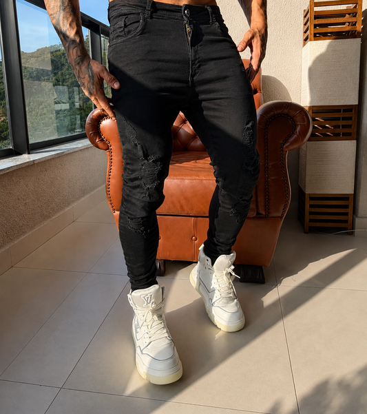 Calça Jeans Black Destroyer