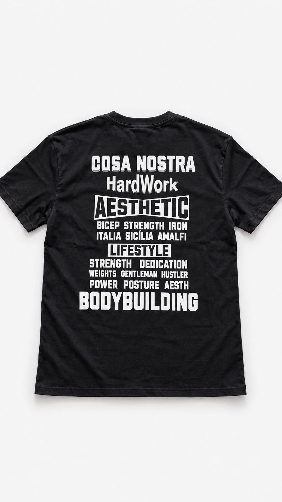 Camiseta Oversized Cosa Nostra Hard Work