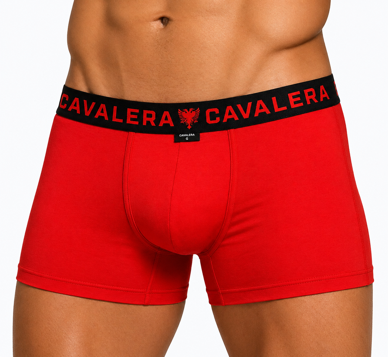 Cueca Cavalera Boxer Vermelha Logo