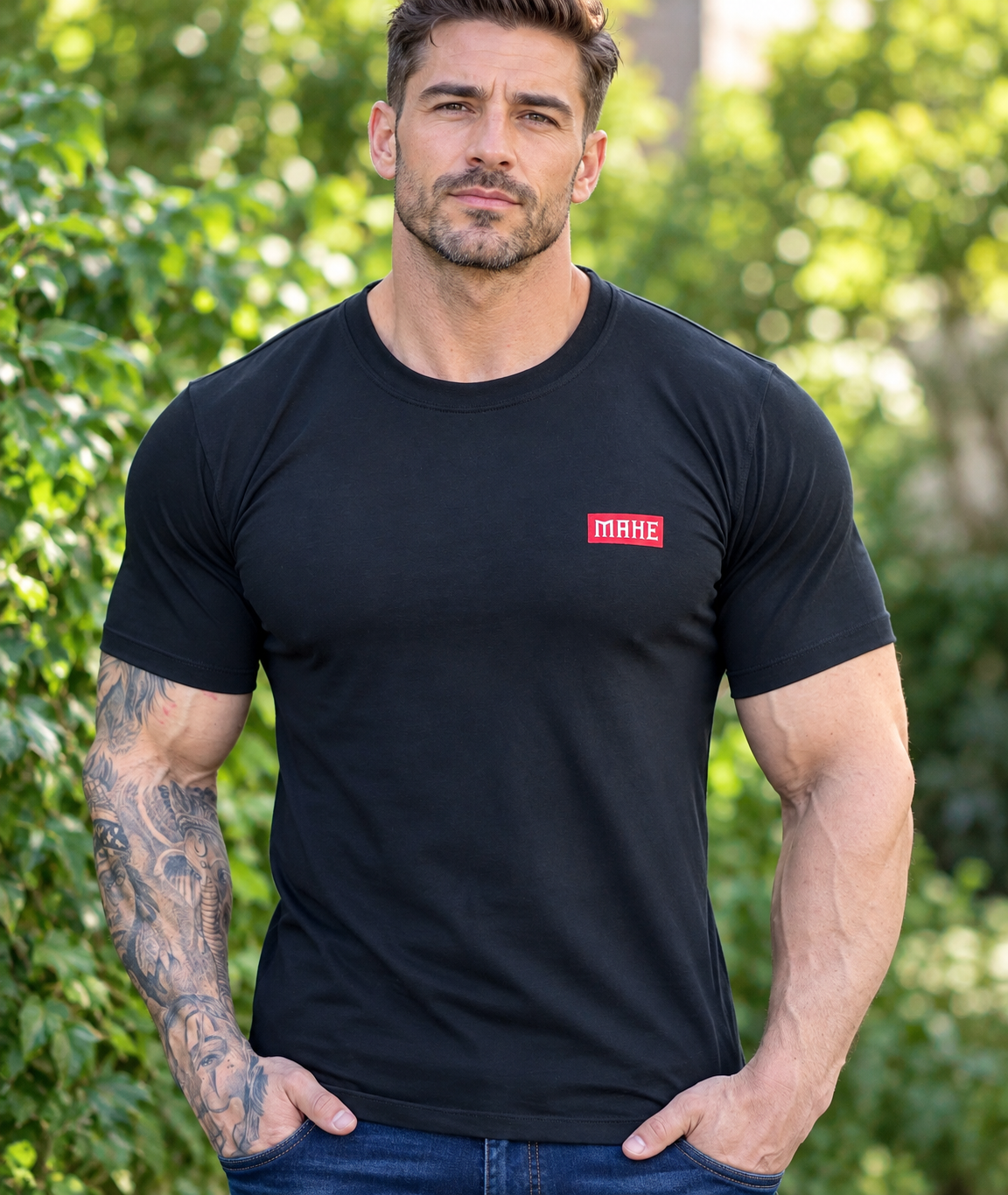 Camiseta Mahe Black Red Sensor