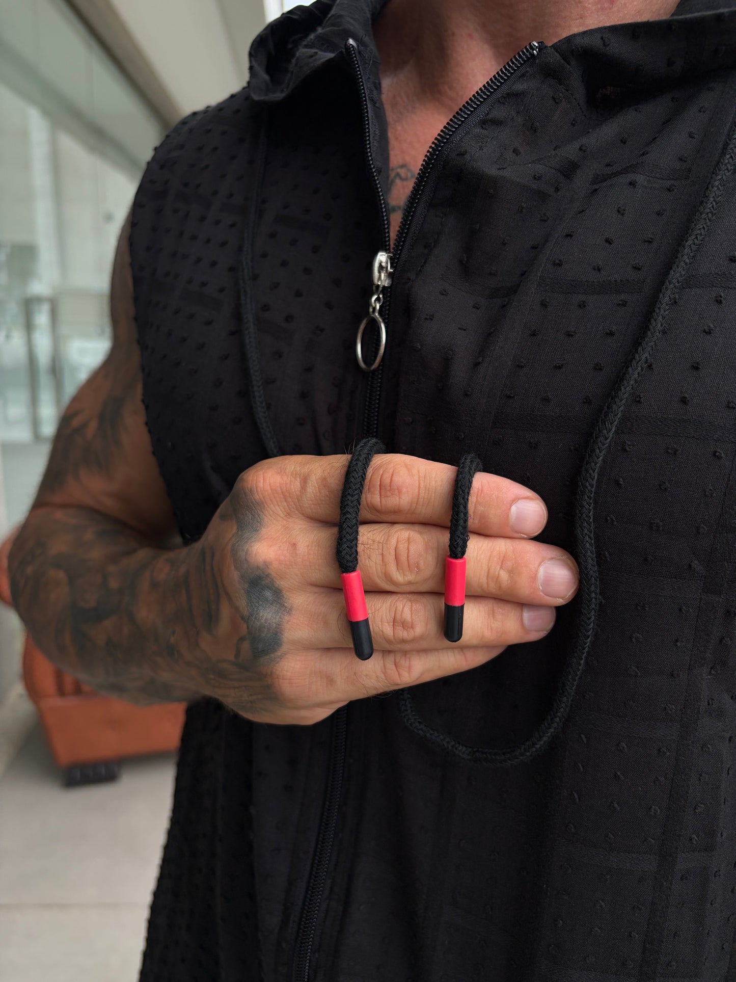 Regata Capuz Ibiza Black com ziper