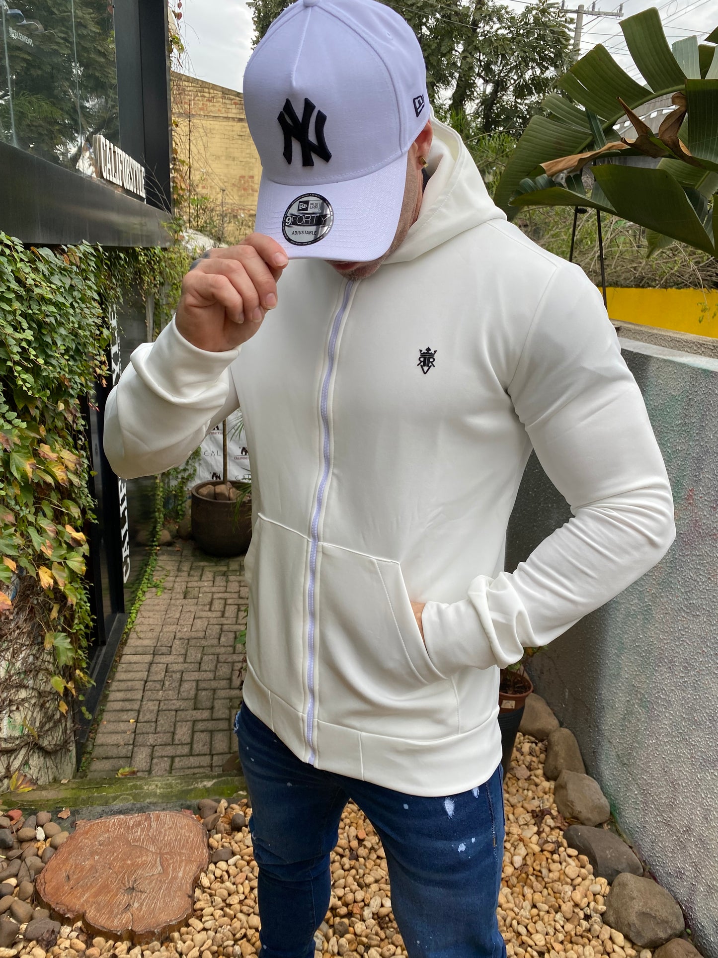 Jaqueta Neoprene Branca
