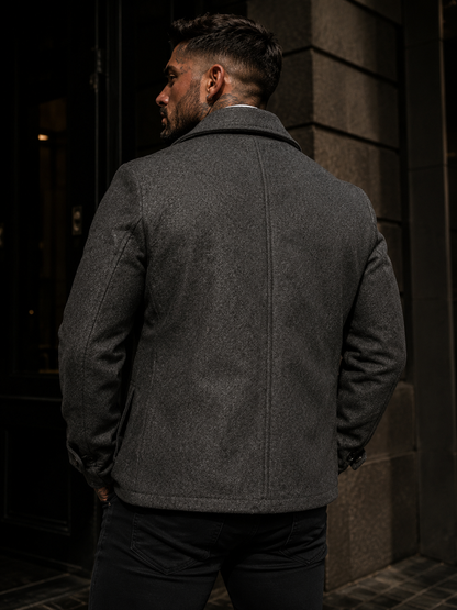 Casaco Lã Batida Elegance Premium Importado