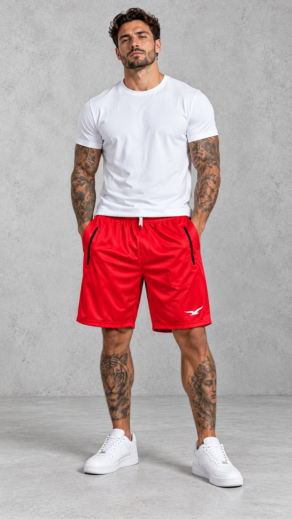 Bermuda Ziper Red