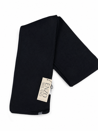Cachecol Tricot Enzo Milano Preto Liso