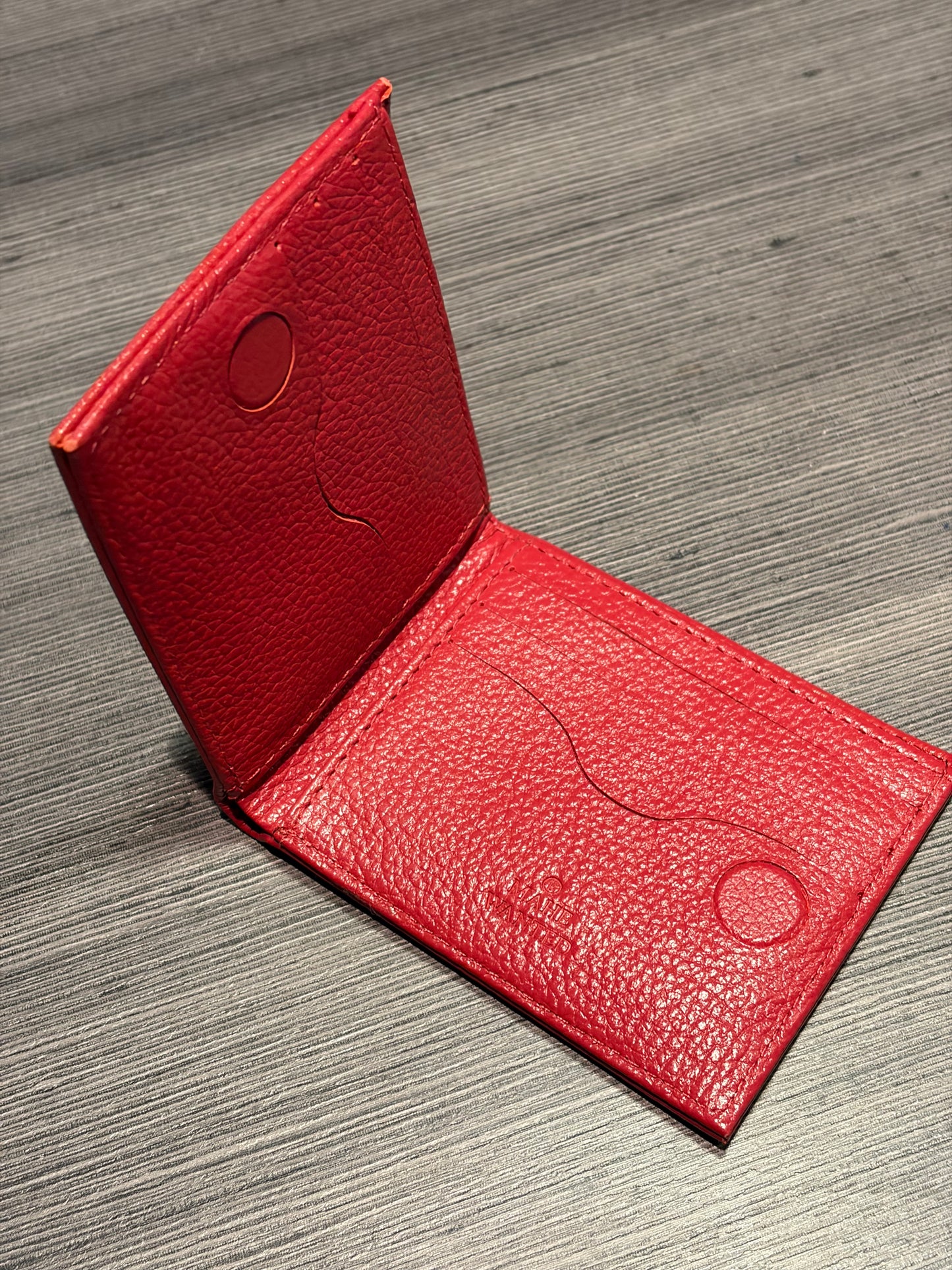 Carteira Red Logo em couro