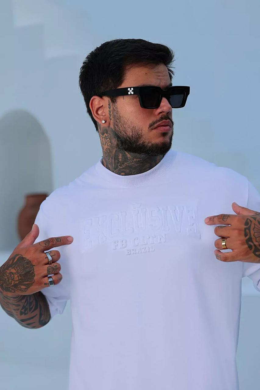 Camiseta Oversized Relevo White