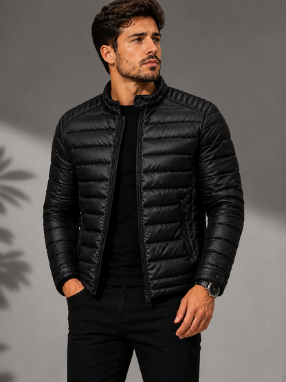 Jaqueta Tech Puffer Preta Forrada