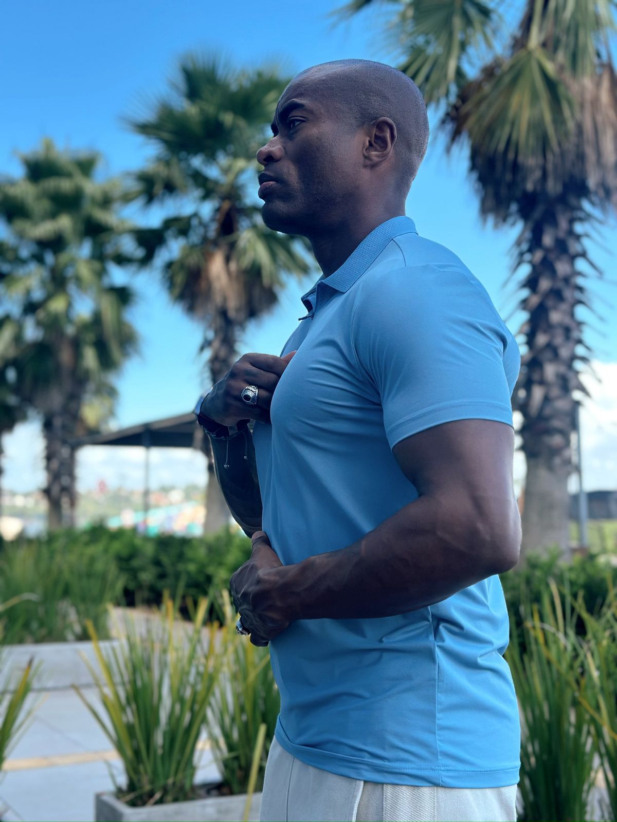 Camiseta Polo LV Blue