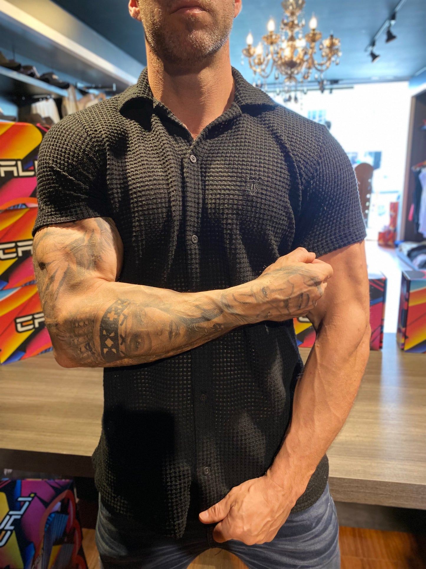 Camisa Santorini Tricot - Black