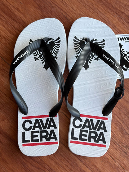 Chinelo Cavalera Black White