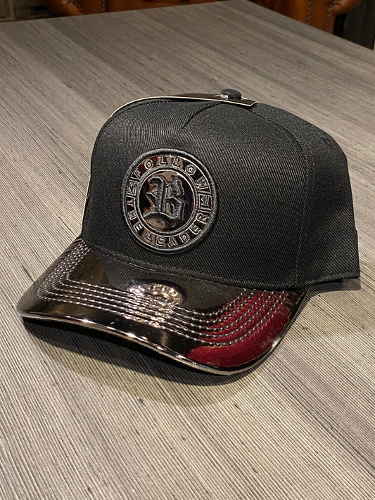 Boné Snapback Preto Follow Reflex Chumbo