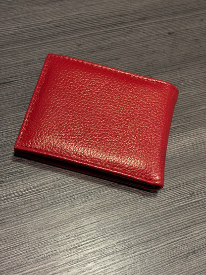 Carteira Red Logo em couro