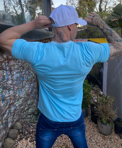 Camiseta Algodão Celeste
