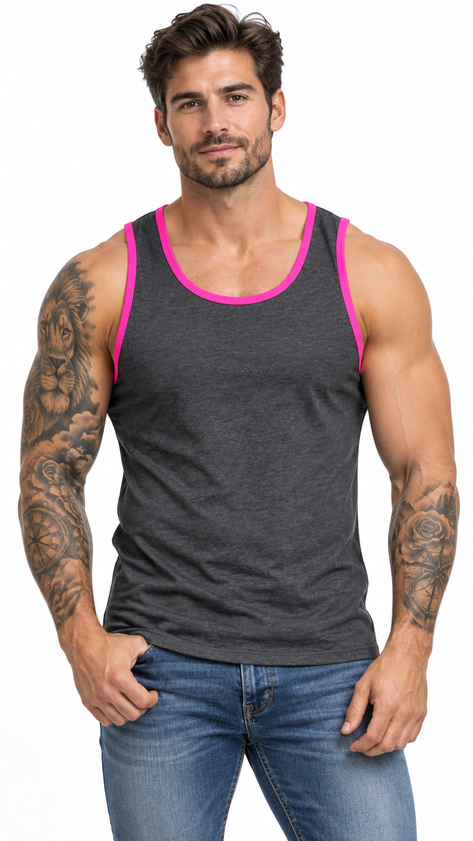 Regata Cali Grafiti Lisa com detalhe rosa
