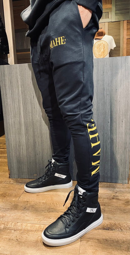Conjunto Mahe Moletom Black Yellow