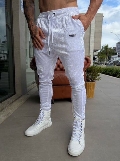 Calça Mahe Skinny Branca Holografic