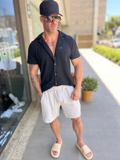 Camisa Ibiza Black - Summer 2026