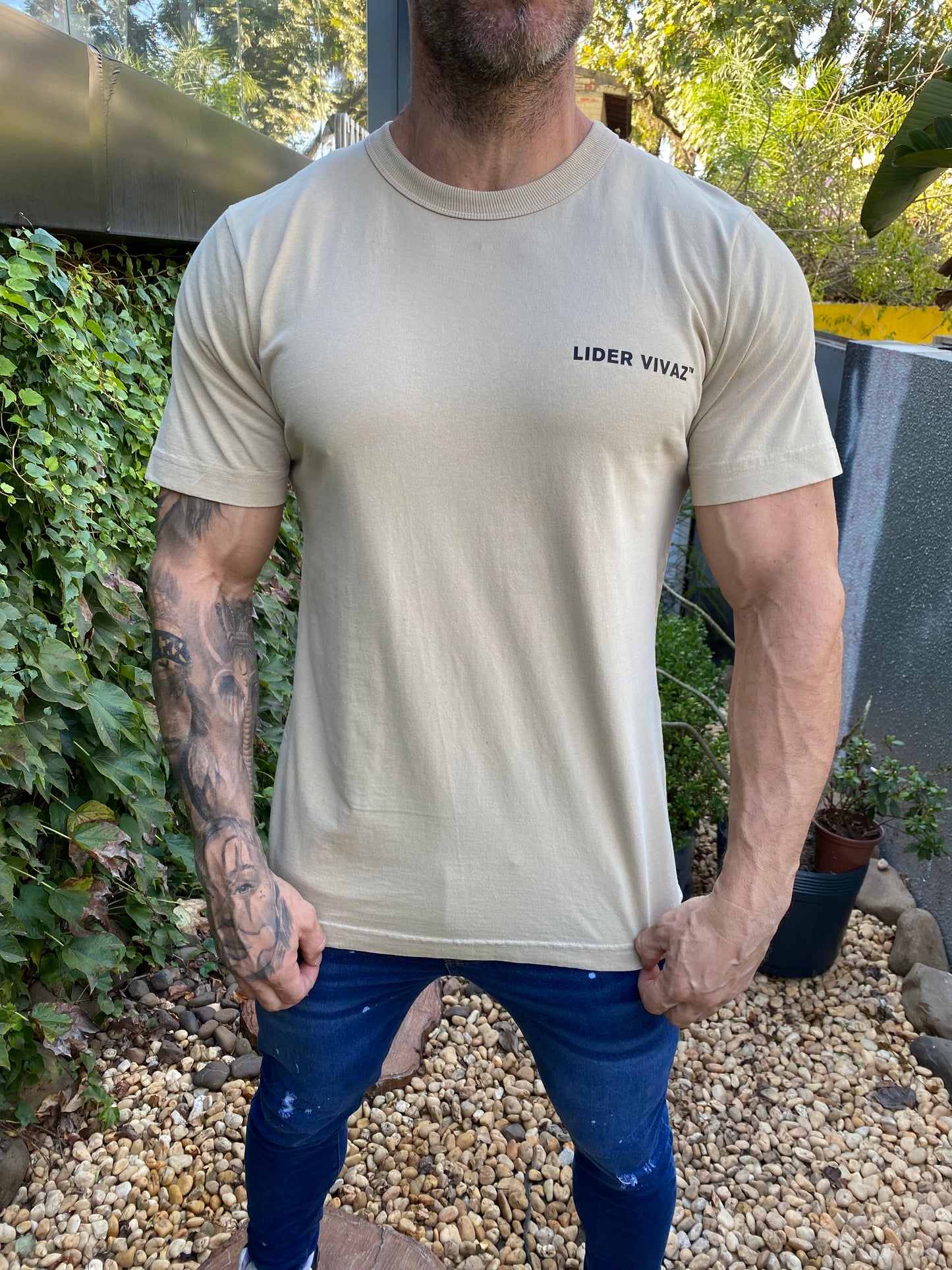 Camiseta Lider Vivaz Essentials Bege
