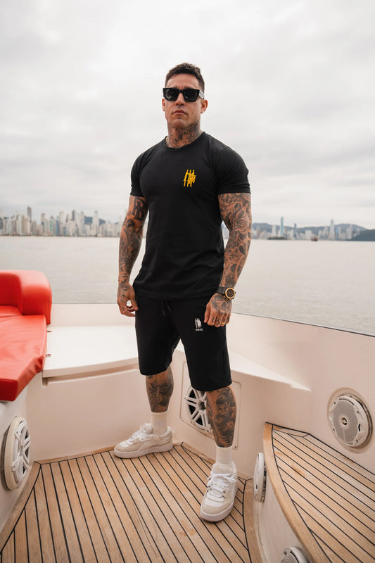 Camiseta Mahe Black Yellow