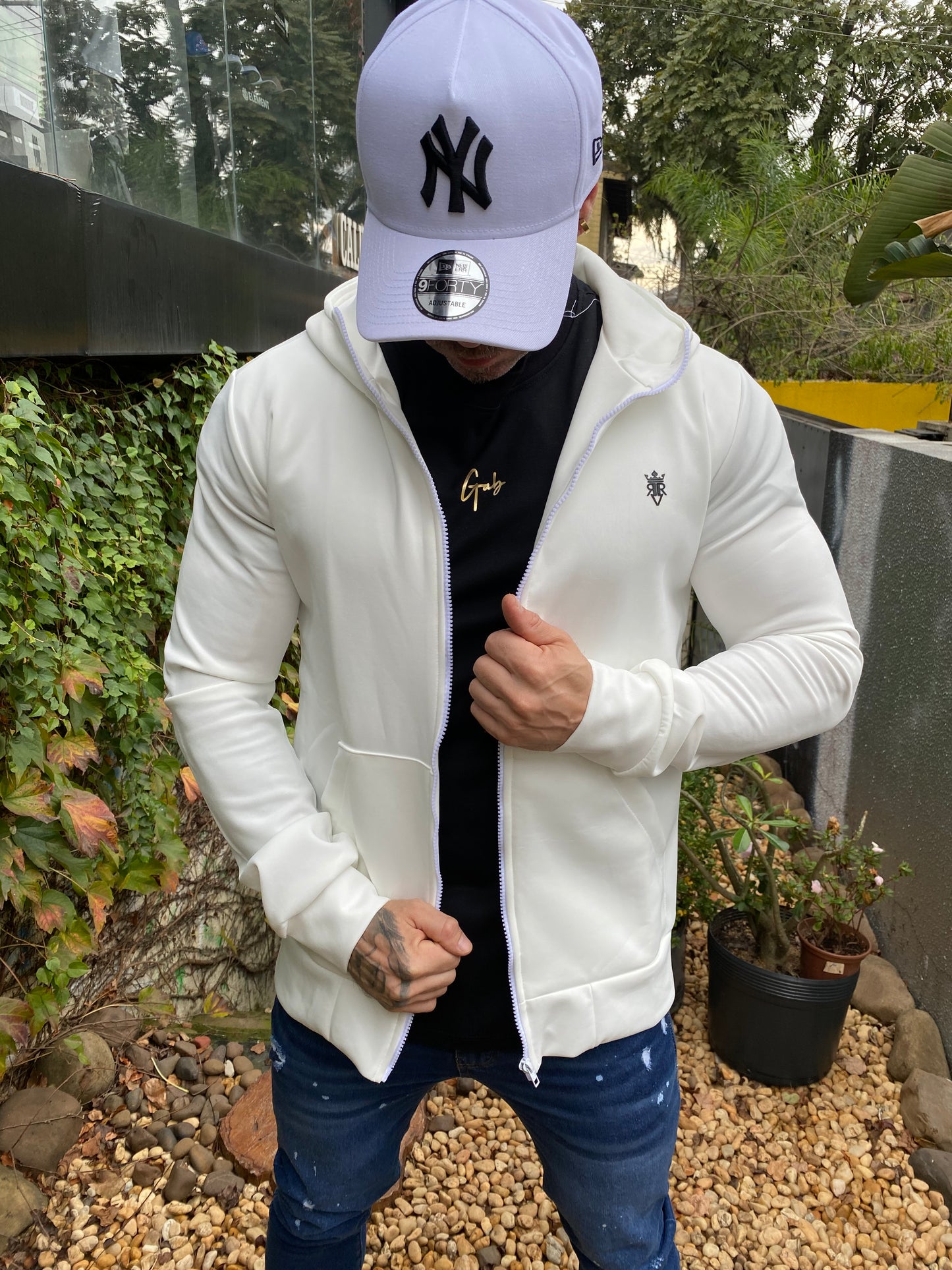 Jaqueta Neoprene Branca