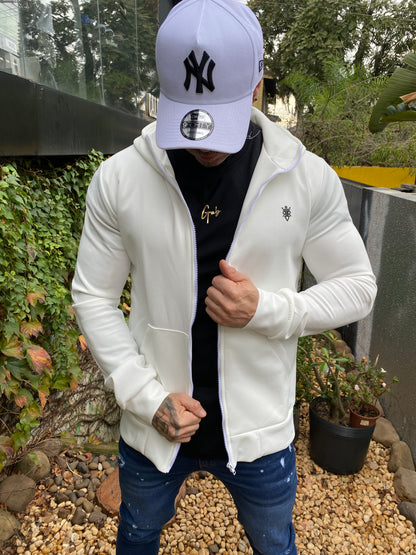 Jaqueta Neoprene Branca