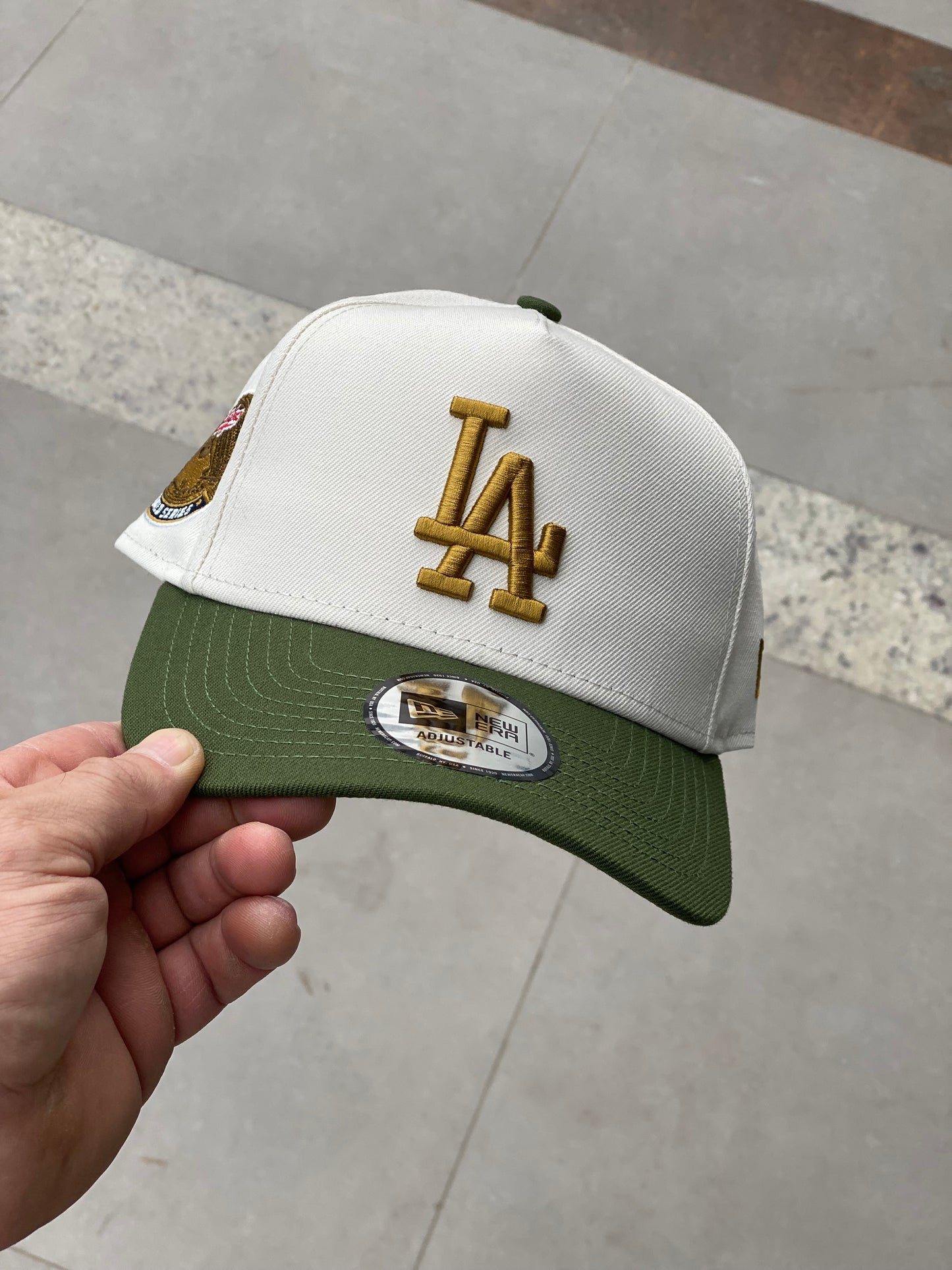 Boné New Era LA Eframe Gold Green
