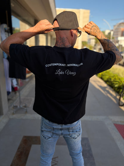 Camiseta Oversized LV Minimalism Black